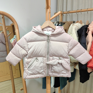 D-杂系列100冬装 品牌童装折扣/儿童休闲上衣外套羽绒服8018粉