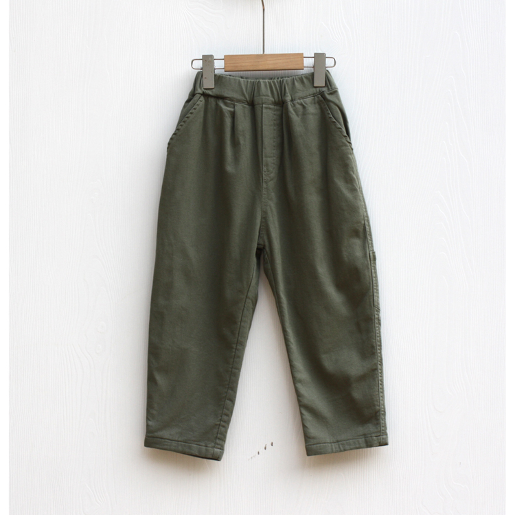 秋装童装儿童加绒纯棉休闲长裤