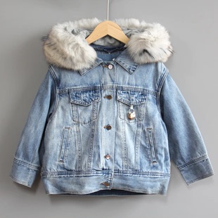 S-M家110冬装 品牌折扣童装/儿童羽绒服中厚外套16975蓝