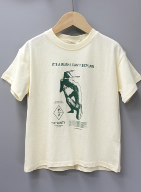 R橘ji家90/100夏装 品牌童装折扣/儿童纯棉短袖休闲T恤90198米