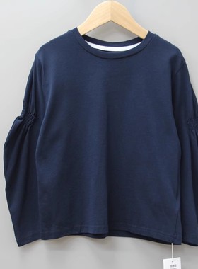 福利L熹系列110春秋Ⅱ 品牌童装折扣/儿童薄款长袖T恤衫30417青