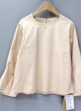 Y多系列120-140春秋 品牌童装折扣/童休闲上衣纯棉娃娃衫2080杏