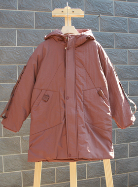 S-ZR系列120冬装 品牌折扣童装/儿童羽绒服外套带帽31265咖