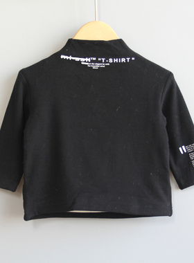 T芙系列80-120秋冬Ⅱ品牌童装折扣/儿童休闲上衣打底衫73028黑