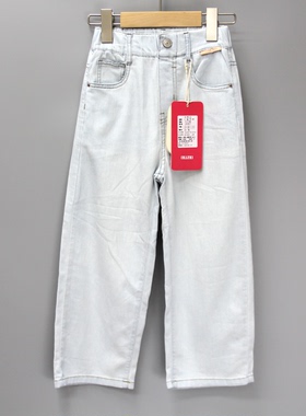 G-XZTX家130夏品牌折扣童装/大童休闲超薄柔软牛仔长裤2687蓝