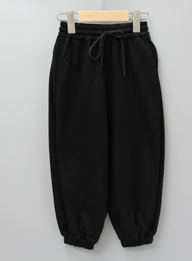 Y淘tao家110春秋 品牌童装折扣/儿童休闲运动长裤777黑