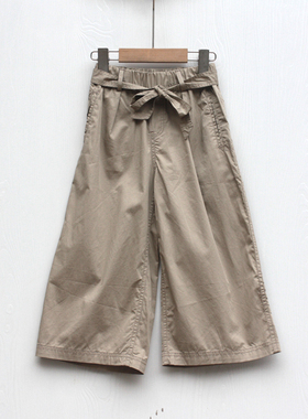 星系列110春装 品牌童装折扣/儿童休闲纯棉阔腿长裤20716卡