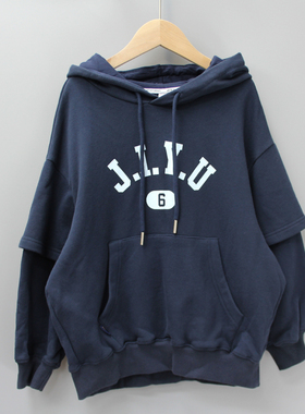 与系列110春秋品牌童装折扣/大童中厚纯棉卫衣套头31019青