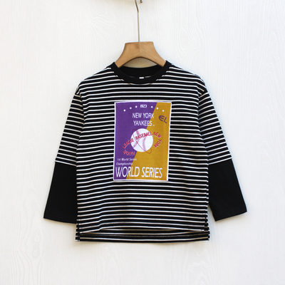 春秋装品牌童装纯棉打底长袖t恤