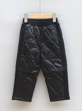 KJ-EI系列105S冬装 品牌童装折扣/儿童羽绒加厚休闲长裤73713黑