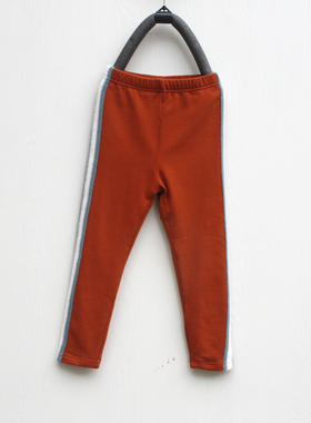 南系列120/130秋装 品牌童装折扣/加绒打底裤长裤30625砖红