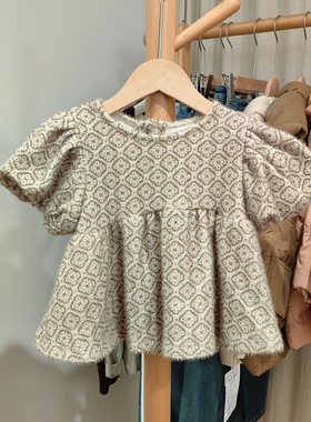 S具you家100/130春秋 品牌童装折扣/儿童马甲背心娃娃衫85028绿