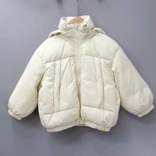 折扣撤柜 品牌童装 童羽绒服中厚外套2309米杏 110冬 KG榛guo家90