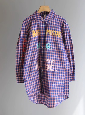 L妞系列150春装Ⅱ 品牌童装折扣/儿童休闲长袖衬衣衫22490兰