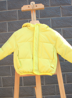 S闵系列100/110冬装 品牌童装折扣/儿童加厚棉衣棉袄外套13609黄