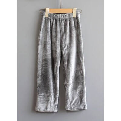 L玛系列110/120秋冬Ⅲ童装品牌折扣/休闲家居服睡裤毛毛裤43603灰