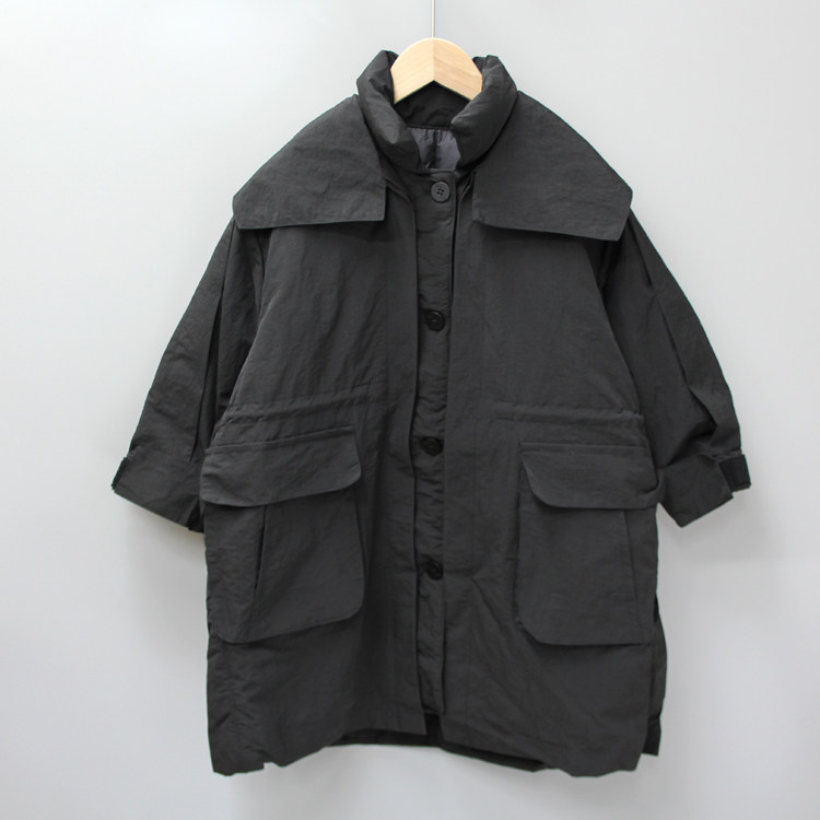 Y-WO*BO110冬 品牌折扣童装/中大童可拆风衣羽绒外套69506黑