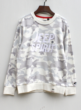 吉系列120-140秋装 品牌童装折扣/大童纯棉长袖卫衣毛圈52005白