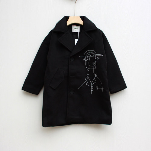 s吾系列110-150冬装童装外套文艺