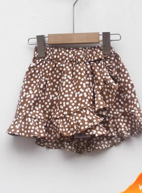 T芭系列100/120夏装 品牌童装折扣/女童纯棉短裙半身裙60285卡