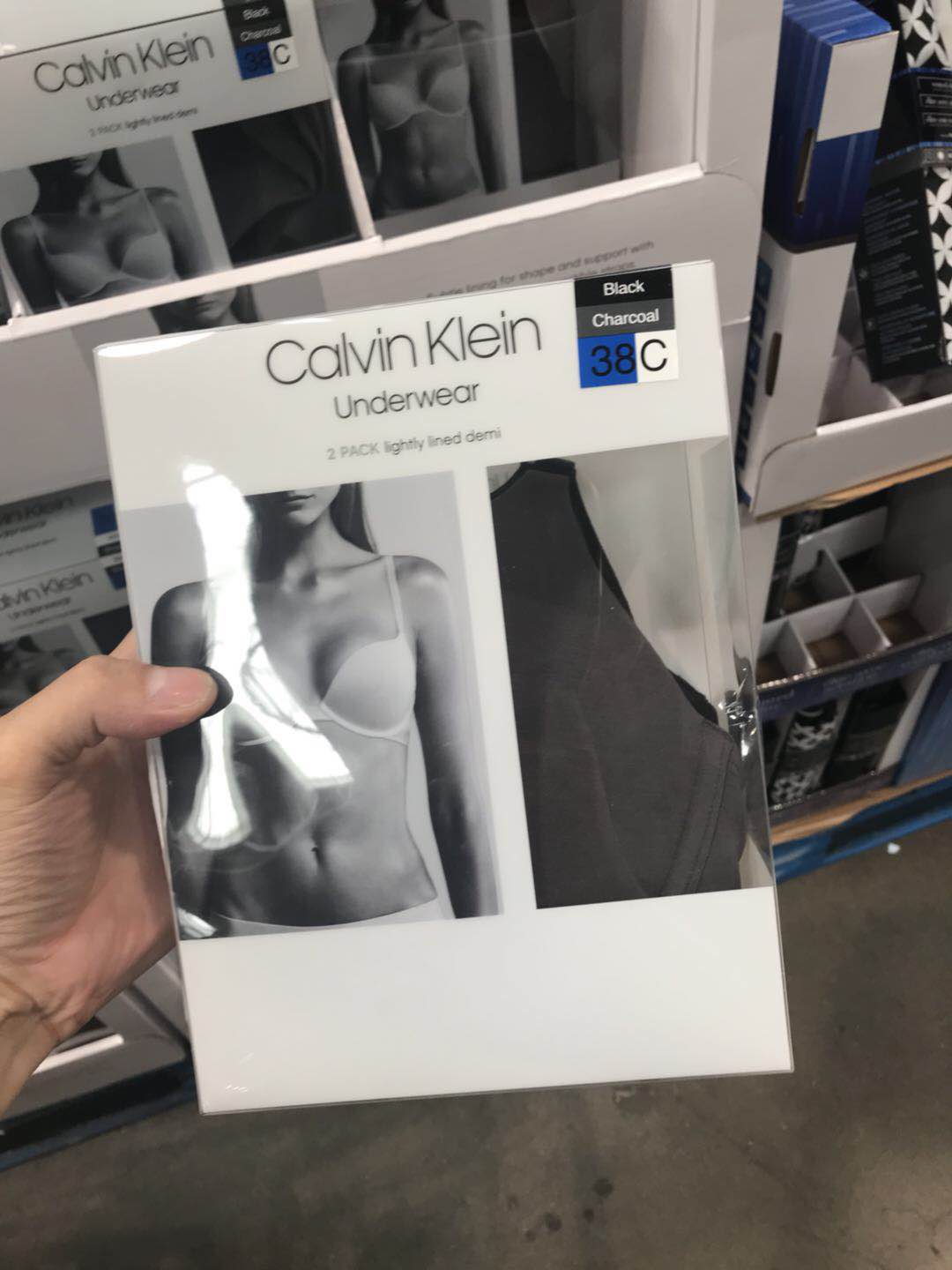 CK美国直购 Calvin klein 简约女士内衣 上托防下垂文胸罩 2件