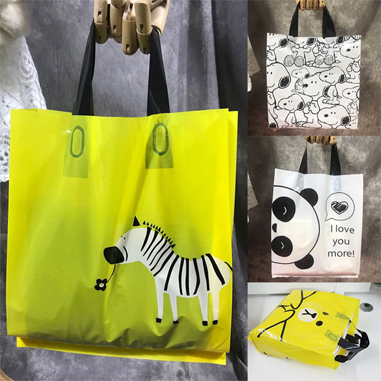 儿童服装塑料手提袋定制卡通可爱童装店礼品袋小号女装衣服袋子厚