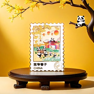 遇见城市 宽窄巷子金属邮票冰箱贴 热门旅游景区打卡/创意热销