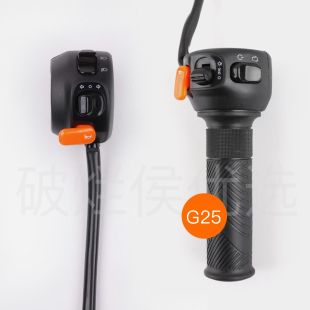 适用雅迪G25-D转把组合开关 左碟刹 右碟刹原车专用