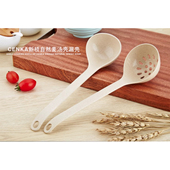 新桥小麦秸秆耐高温汤勺漏勺勺子家用厨房套装