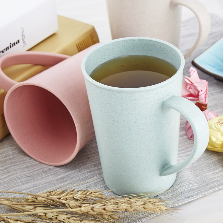 新桥自然麦秆杯创意防垢小麦秸秆杯牛奶杯漱口杯洗漱水杯刷牙杯