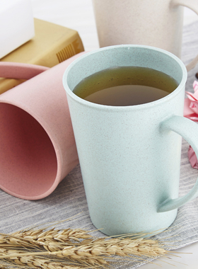 新桥自然麦秆杯创意防垢小麦秸秆杯牛奶杯漱口杯洗漱水杯刷牙杯