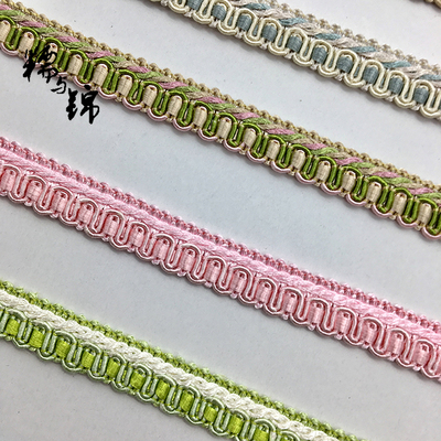 厘米家纺沙发拼接金丝边蜈蚣窗帘