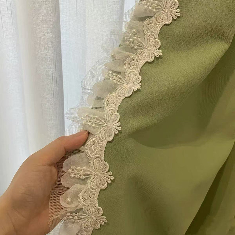 法式蕾丝花边三层复合蝴蝶小葡萄