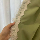 法式 蕾丝花边三层复合蝴蝶小葡萄钉珠窗帘立边轻奢百搭拼接辅料