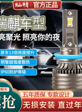 瑞麒M1远光M3近光M5超亮G2前雾灯G3一体G5汽车灯泡G6改装LED大灯
