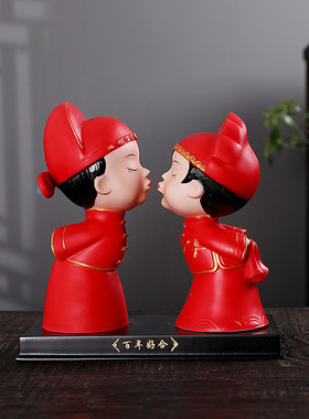 陶瓷娃娃金童玉女摆件