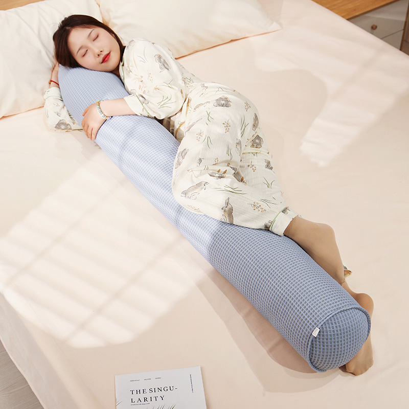 夏季冰丝抱枕长条枕女生床上睡觉夹腿孕妇枕圆柱形侧睡宿舍大枕头