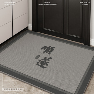 入户门垫进门地垫高级感2024新款 加厚门口防滑耐脏免洗脚垫硅胶