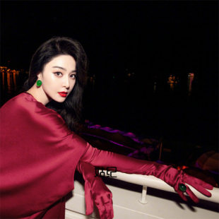 套女 性感黑丝礼服袖 新娘敬酒服红色手套婚纱婚礼套袖 丝绒缎面长袖