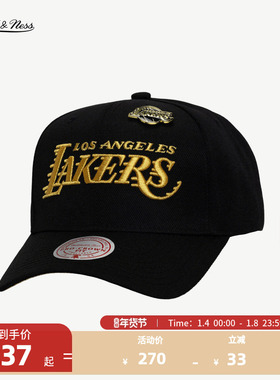 NBAMitchell&Ness波士顿凯尔特人/洛杉矶湖人Lifestyle弯檐帽