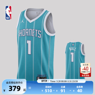 NBA官方正品 Nike黄蜂队拉梅洛鲍尔男子SW球衣背心篮球服