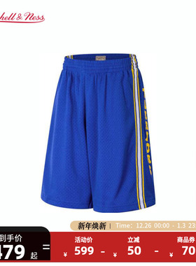 NBAMitchell&Ness官方勇士队81-82年情侣款复古SW球裤运动短裤