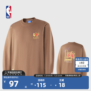 NBA情人节系列 T恤 洛杉矶湖人队宽松长袖