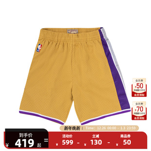 男 金色SW球裤 NBAMitchell&Ness官方萨克拉门托国王队2005 06赛季