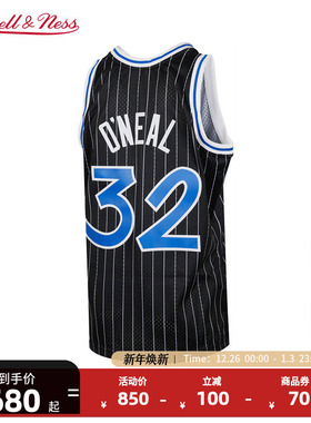 NBAMitchell&Ness NBA官方魔术/奥尼尔复古94-95赛季SW球衣运动男