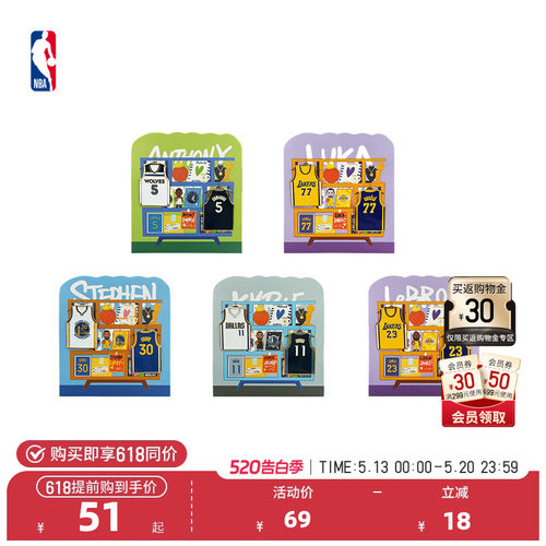 NBA官方球员号码系列徽章