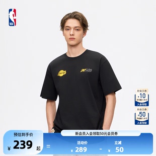 NBA官方库里詹姆斯东契奇球场生活吸湿速干休闲短袖 T恤 新款