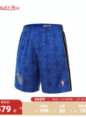 NBAMitchell&Ness官方魔术队00-01年客场复古SW球裤运动短裤男子