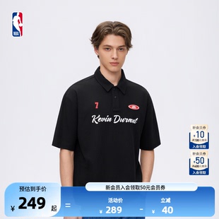 NBA詹姆斯杜兰特库里球场休闲运动抗皱短袖 POLO翻领T恤 新款