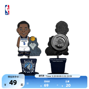 NBA官方东契奇安东尼欧文摇摇乐车载摆件送男生礼物卡通徽章